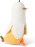 PEACH CAT Banana Duck Plush Pillow Duck Stuffed Animal Cute Banana Plushie for Girls and Boys White 19.7"...