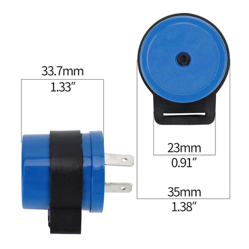 6V 12V Motorcycle Flasher 2 Pin Relay Turn Signal Indicator with Beeper Water Proof...