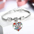 Beautiful Crystal Love Heart Pendant Bracelet Necklace Gift For Nana Best Thanks Blessing Nana Birthday Party Gifts...