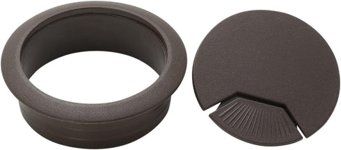 5 Pcs 2 Inch Desk Grommet, Wire Cable Cord Hole Cover Grommet Cable Cord Organizer for Home, Office, Coffee Brown...