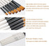 Brush Set, 4 Packs of 24 Nylon Brushes, Suitable for Professional Sets of Multi-Purpose Oil Painting Watercolor Artists, Miniature Details and Roc...