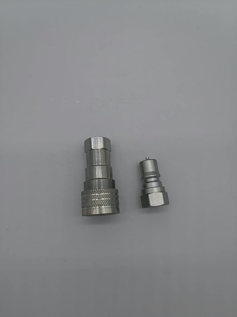 Quick Disconnect Hydraulic Coupler/Coupling 7241-B 1/4 Inch NPT (1 Set)...
