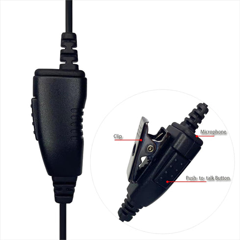 Ear Bud Earphone Headset PTT Mic Earpiece for Motorola DLR110 SL300 SL8550e SL1600 SL2600 SL3500E SL7000E TLK100 Radio......