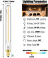 LEOOLS E12 Led Long Bulb,7.3Inch Long Tubular Light Bulbs,T6 B11 Candelabra Bulb 40 watt for Chandeliers,Clear Glass,Warm White,2700K 400LM 4W Dim...