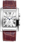 Avaner Leather Square Watch for Men, Roman Numeral Analog Quartz Wrist Watch, Classic Leather Strap Cuff Watch...