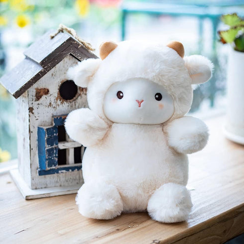 Little Sheep Plushie Lamb Stuffed Animal Plush Toy Birthday Gift for Kids 10inch (White)...