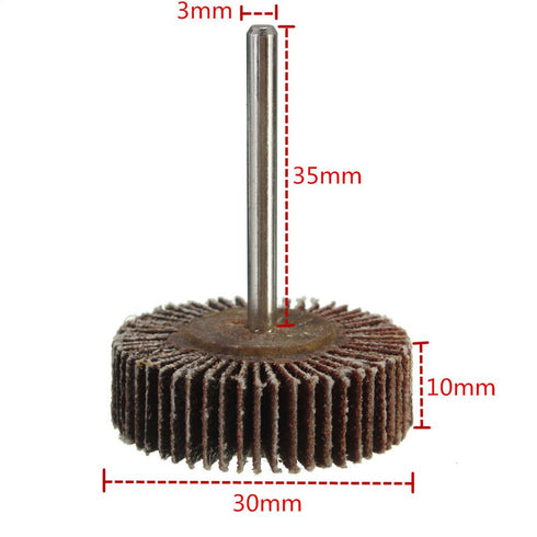10 X Sanding Sandpaper Flap Wheel Disc 80# Grit for Dremel Shank Rotary Tools...