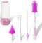 Portable Electric Baby Bottle Brush Set with Electric Bottle Brush,Nipple/Straw Brush,Milk Frother and Drying Base,Waterproof IPX7,Rechargeable Tr...