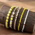 COLORFUL BLING 5Pcs/Set Bohemian Stackable Beads Bracelet for Women Multilayer Boho Seed Statement Stretch Strand Bracelet Friendship Women Jewelr...