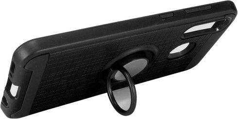 Z-GEN - Compatible with Samsung Galaxy A20, Galaxy A50 - Hybrid Phone Case w/Ring Stand - RS2 Black...