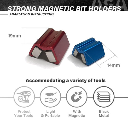 ASA Tool Strong Magnetic Bit Holders,Screwdriver Extension,Magnetic Bit Holder,Drill Extension Bit Holder,Extension Drill Bit,Drill Bit Extension,...