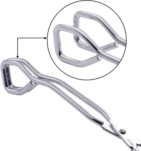 Scissor Cooking Tongs 11-Inch Stainless Steel Wire Tongs Kitchen Scissor Tongs, Set of 2...