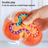 Magic Bean Rotating Brain Teaser Finger Puzzle Toy,Boys Girls Handheld Spinner Stress Anxiety Relief Ball Game Sensory Toys,Gift for Kids Ages 3Ab...