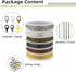 6 Rolls Jewelry Making Chains with Lobster Clasps & Jump Rings 59 Feet Chain Making Kit for DIY Craft Necklace Bracelet Earring Cable Link Chain J...