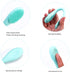 MSQ Silicone Face Mask Brush, Soft Facial Cleansing Scrubber, 2 Pack Double-End Facial Mask Brush for Mud, Clay, Charcoal Mixed Mask, DIY, Skincar...