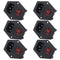 Antrader 6pcs Inlet Module Plug Male Power Socket with 5A Fuse Switch 10A 250V 3 Pin IEC320 C14......