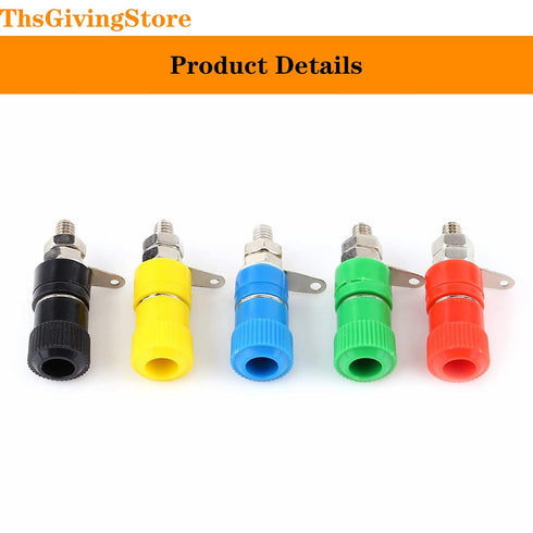 20 PCS Binding Posts Terminal, Socket Binding Post Female Socket Jack for 4mm Banana Plug Connector, Binding Post for Electronic Test Equipment(5 ...