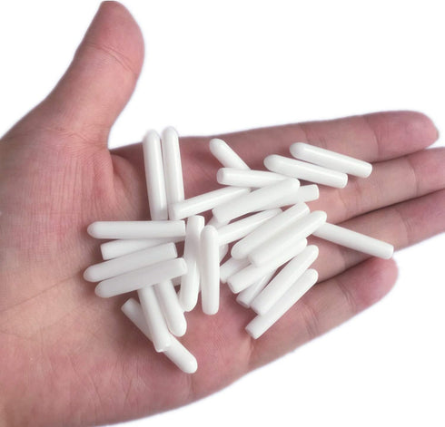 YouU 200 Pcs Universal Dishwasher Rack Tine Prong Repair End Cover Caps, Extra Long 1 inch Round Tips, Just Push on to Repair (White/200 pcs)