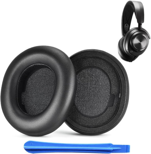 Replacement Earpads Ear Cushions for Steelseries Arctis Nova Pro Wireless Headphones Earpad Softer Leather Replacement Headset Ear Pads Cups Black...