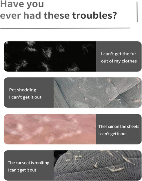 Pet Hair Remover 3 Pack, Eradicate Cleaning Pro Pet Hair Remover, Portable Reusable Pet Cat Dog Hair Remover for Couch, Commercial Lint Removers T...