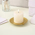 Candle Holder Decorative Iron Plate,Candle Stand for LED & Wax Candles,Spa,Bathroom,Weddings,4.33x0.78inch,Set of 2 (Gold)...