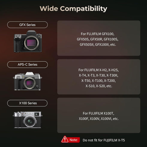 SmallRig Hot Shoe Cover for FUJIFILM X100VI X100V X-T4 X-T3 X-E4 X-T50 X-T30 X-T30II X-S20 X-S10 XPro3 X-H2s X-H2 GFX100S GFX100 II GFX50SII, etc....
