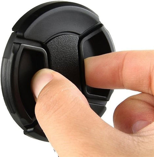 (5 Pcs Bundle) 37MM Front Lens Filter Snap On Pinch Cap, 37mm Lens Cap, 37 mm Protector Cover for DSLR SLR Camera Lense...