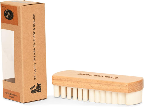 Rubber Crepe Soft Shoe Brush - Suitable for Leather Cleaning Suede & Nubuck Boots, Bags and Belts (Handcrafted Suede Brush for Shoes), Multicolour...