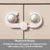Dreambaby Secure -A-Lock - Child Proof Sliding Safety Locks - Suitable for Mushroom Knobs & D-Shaped Cabinet Door Handles - White - Model ?L712...