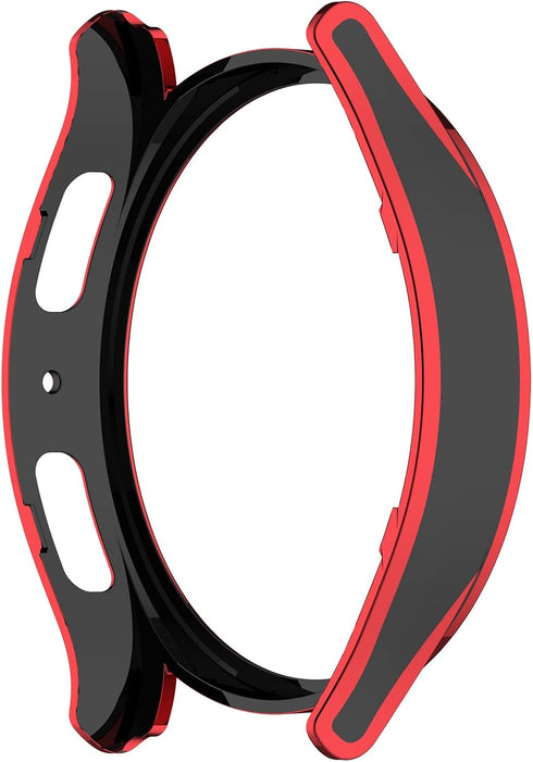 Smartwatch Full Coverage PC Protective Case Cover with Tempered Glass Screen Protector Compatible with Samsung Watch 5 Pro 45mm, Soft and Durable(...