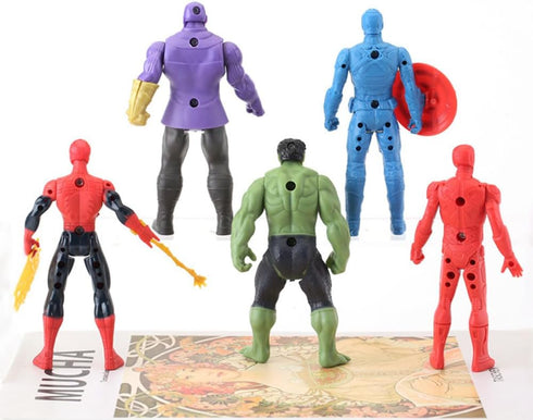 5pcs Collectible Super Hero Series Exclusive Figure Set, 4.7-Inch Action Figures...