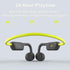 Open Ear Headphones, Wireless Air Conduction Headphones, Sweatproof Bluetooth Sport Headset with Mic for Running, Cycling (Black & Green)...