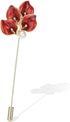 Elegent Calla Lily Flower Cluster Lapel Pins Brooch Crystal Enamel Floral Boutonniere Bouquets Corsage Stick Pin Suit Cardigan Scarf Tie Pins Wedd...