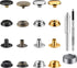 400Pieces (100 Sets) Leather Snap Fastener Kit Tool 5/8inches (15mm) Snap Button kit Snaps for Leather Anti-Rust Fasteners for Bag, Jeans, Clothes...