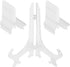 24 Pieces Picture Easel Stand, Clear plate Stand, 5 Inch Card Display Stand, Display Holder for Picture Photos Decoration...