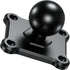 BRCOVAN 1'' Ball Mount Base with Aluminum Alloy 4-Hole AMPS Square Plate & 1'' TPU Ball Adapter Compatible with RAM Mounts B Size 1 Inch Ball Doub...