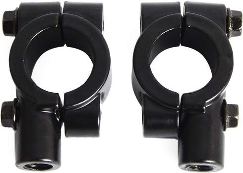7/8" Handlebar Mirror Mount Clamps Accessories Black Motorcycle Rearview Side Mirrors Adapter(10mm)...