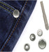 APRUNM 100 Pieces of Stainless Steel snap Set 15 Pieces of mm snap Button snap Cap with Pliers and 3 Pieces of Tools for Canvas Bag Leather DIY Cr...