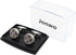 Novelty Floral Pattern Design Cufflinks for Men Round Silver Men's Cuff Link Set for Wedding Shirt Party Business Birthday Anniversary Dress...