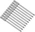 uxcell 10 Pcs 4mm Slotted Tip Magnetic Flat Head Screwdriver Bits, 1/4 Inch Hex Shank 4-inch Length S2 Power Tool...