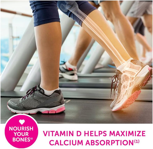 Caltrate 600 Plus D3 Calcium and Vitamin D Supplement Tablets, Bone Health Supplements for Adults - 60 Count...