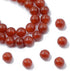 AD Beads Natural Gemstone Round Loose Beads 15" for Bracelet Necklace Earrings Jwelery Making Crafts DIY (8mm, Red Agate)...