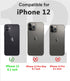 for iPhone 12 Waterproof Case with Built-in Screen Protector Full Body Shockproof Dustproof Dirtproof Heavy Duty Protective Phone Case for iPhone ...