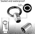 2PCS Micro Keychain Pill Holder, Portable Mini Size Titanium Alloy Pill Box Case, Waterproof & Lightweight Keychain Pill Container for Emergency O...