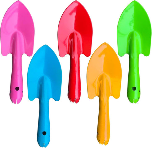 5 Pack Mini Trowel Set Metal Garden Hand Shovel Garden Tools for Flower Soil Planting Digging Transplanting Light Duty Tools...