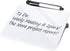 Desktop Small Dry Erase White Board, 8"×6" Glass Desk Whiteboard with Stand for Taking Notes, Home Office Tabletop Reminder Mini Notice Board for ...