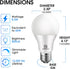 E ENERGETIC LIGHTING Dimmable LED Light Bulbs, 60W Equivalent, Cool White 4000K, 8.5W 800 Lumens LED Bulbs, E26 Base Standard Light Bulbs, ETL Lis...