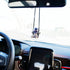 Swing Astronaut Shaped Car Pendant Cartoon Car Rear View Mirror Hanging Ornaments (New Blue)...