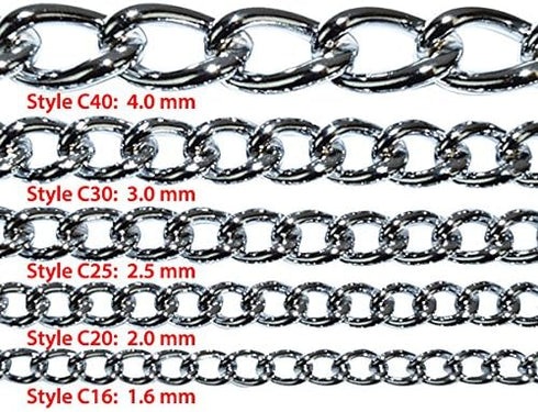 Hamilton Fine Choke Chain Dog Collar, 16-Inch...
