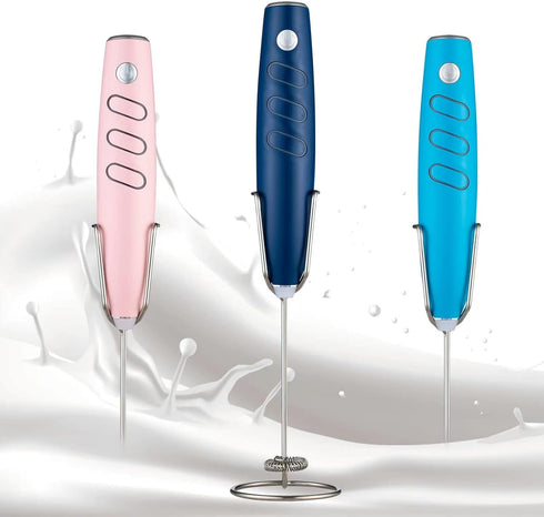ZIXU Milk Frothers,3 Mode Electric Milk Frothers Handheld,Foam Beater Milk Frother,Battery Operated Mini Smoothie Blender For coffee whipping capp...